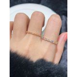 [ancafe.shop]Nhẫn ngón trỏ đá màu, thanh lịch, hàn quốc