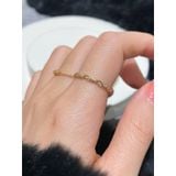 [ancafe.shop]Nhẫn xoắn thanh lịch, xoắn đá, hàn quốc