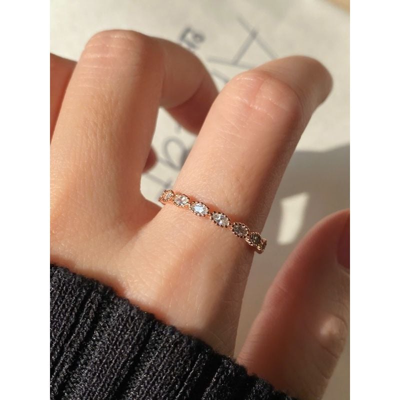 [ancafe.shop]Nhẫn đá bạc nữ thanh lịch,tinh tế