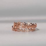 [ancafe.shop]Nhẫn tim xen kẽ nhau,tinh tế