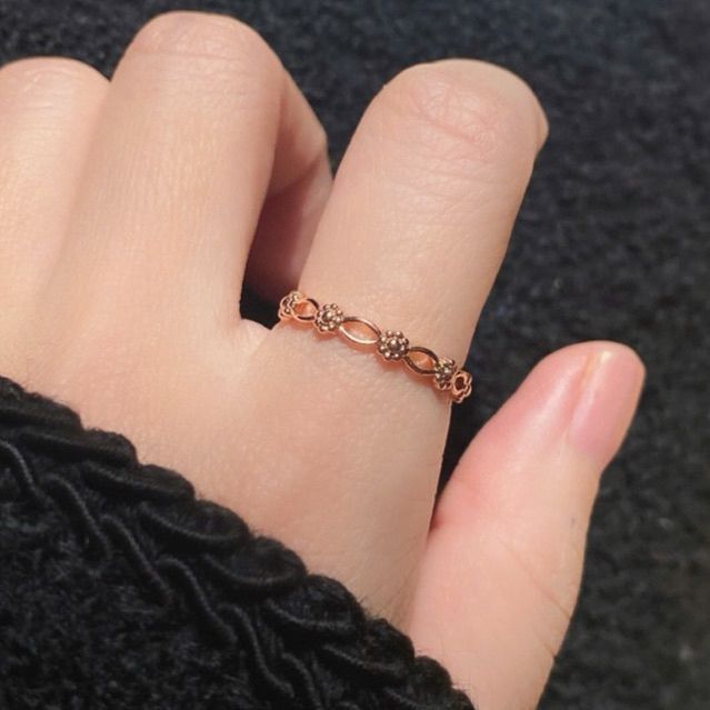 [ancafe.shop]Nhẫn bạc nữ hoa tách nhau sang chảnh