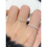 [ancafe.shop]Nhẫn ngón giữa bông hoa, thanh lịch