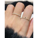 [ancafe.shop]Nhẫn ngón trỏ đá đen, nhẫn đá giữa đá mảnh mai