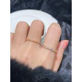 [ancafe.shop]Nhẫn ngón trỏ đá màu, thanh lịch, hàn quốc