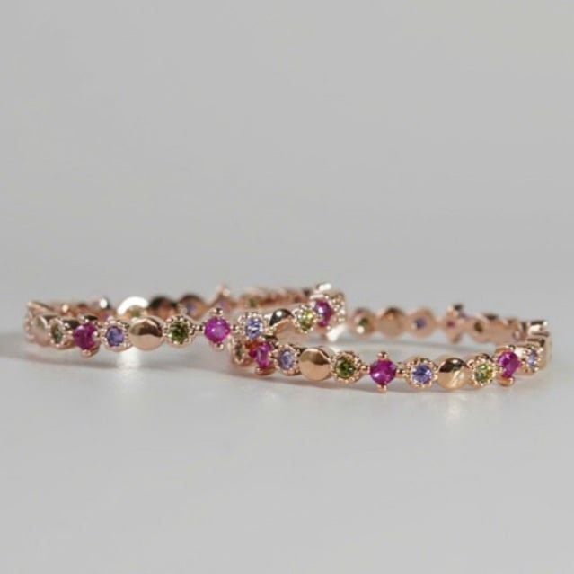 [ancafe.shop]Nhẫn nữ đá màu,đá tròn đáng yêu