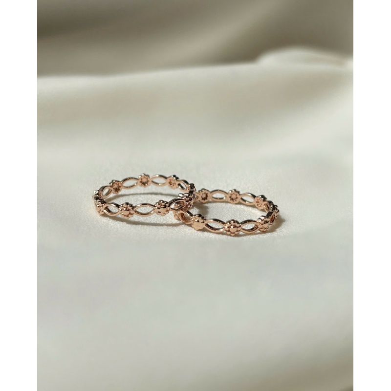 [ancafe.shop]Nhẫn bạc nữ hoa tách nhau sang chảnh