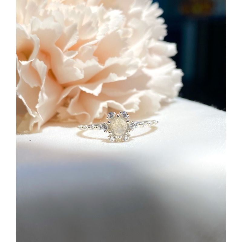 [ancafe.shop]Nhẫn đá moonstone, thanh lịch