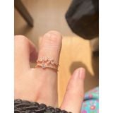 Nhẫn nữ hoa 4 cánh may mắn,hở freesize