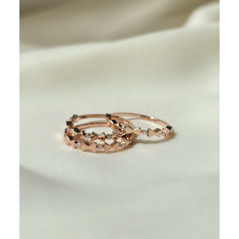 [ancafe.shop]Nhẫn bạc nữ hình nơ trong trẻo,thanh lịch