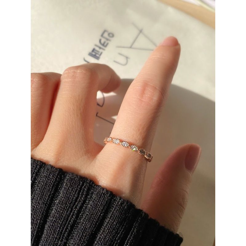 [ancafe.shop]Nhẫn đá bạc nữ thanh lịch,tinh tế