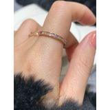 [ancafe.shop]Nhẫn ngón trỏ đá màu, ngón giữa tim nhỏ