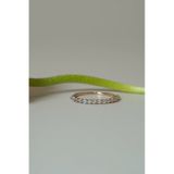 [ancafe.shop]Nhẫn bạc 925 ngón út,đính đá nửa nhẫn,thanh lịch