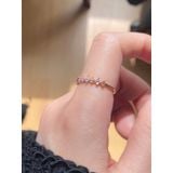 [ancafe.shop]Nhẫn nữ nửa vòng đá màu đáng yêu,cute