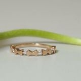 [ancafe.shop]Nhẫn bạc nữ-nơ xen kẽ,thanh lịch,ngón út