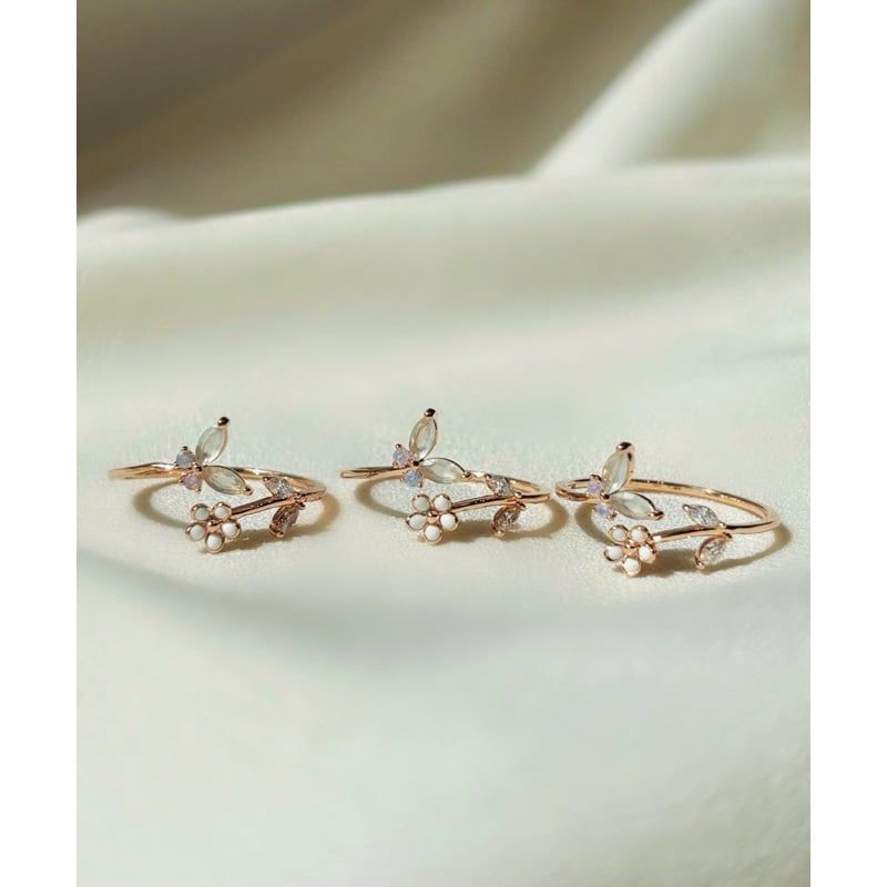 [ancafe.shop]Nhẫn nữ hoa bướm freesize thanh lịch