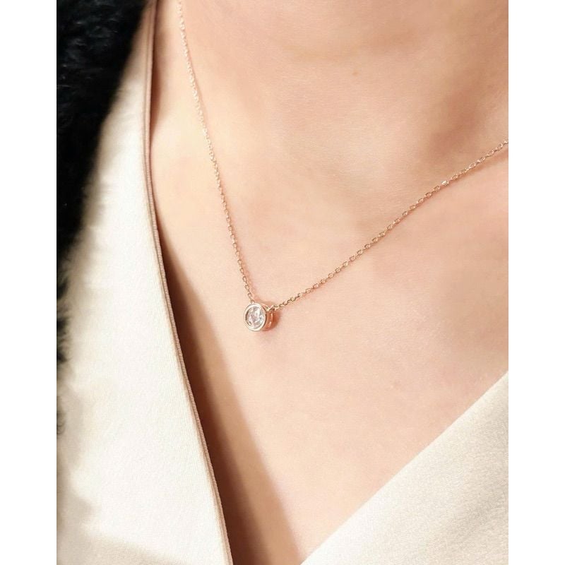 Dây chuyền mặt tròn nữ đơn giản,tinh tế,nhẹ nhàng