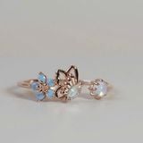 [ancafe.shop]Nhẫn nữ hở freesize bướm hoa