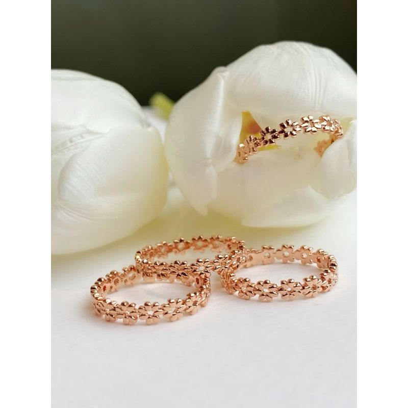 [ancafe.shop]Nhẫn bạc nữ hoa trong trẻo,thanh lịch