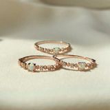 [ancafe.shop]Nhẫn bạc nữ hoa đính đá màu sang chảnh,tinh tế