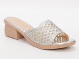 dép nữ đế PU kem siêu nhẹ cao 5cm Hanatabi quai lưới đính đá bigsize (35-42) mã HNDE5F922