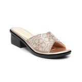 dép nữ đế PU đen siêu nhẹ cao 5cm Hanatabi quai ngang đính đá bigsize (35-42) mã HNDE5F1107