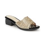 dép nữ đế PU đen siêu nhẹ cao 5cm Hanatabi quai lưới đính đá bigsize (35-42) mã HNDE5F882