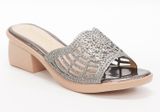 dép nữ đế PU kem siêu nhẹ cao 5cm Hanatabi quai lưới đính đá bigsize (35-42) mã HNDE5F925