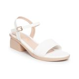 Giày sandal nữ đế PU kem siêu nhẹ cao 5cm Hanatabi quai ngang 1 xếp hậu c bigsize (35-42) mã HNSDG5F1139