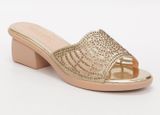 dép nữ đế PU kem siêu nhẹ cao 5cm Hanatabi quai lưới đính đá bigsize (35-42) mã HNDE5F925