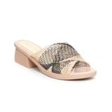 dép nữ đế PU kem siêu nhẹ cao 5cm Hanatabi quai lưới bigsize (35-42) mã HNDE5F1099
