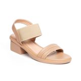Giày sandal nữ đế PU siêu nhẹ cao 5cm Hanatabi quai ngang hậu thun bigsize (35-42) mã HNSDG5F1146