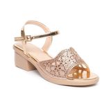 giày sandal nữ đế PU kem siêu nhẹ cao gót 5cm Hanatabi quai lưới đính đá hậu c bigisze (35-42) mã HNSDG5F1073