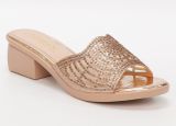 dép nữ đế PU kem siêu nhẹ cao 5cm Hanatabi quai lưới đính đá bigsize (35-42) mã HNDE5F925