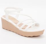 giày sandal nữ đế xuồng PU siêu nhẹ cao 5cm Hanatabi quai ngang hậu thun (35-40) mã HNSD5F939