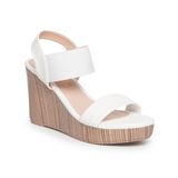 Giay Sandal Nữ Đế Xuồng PU Siêu Nhẹ Cao 9cm Hanatabi Quai Ngang Hậu Thun (35-39) Mã HNSDX9F1145