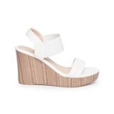 Giay Sandal Nữ Đế Xuồng PU Siêu Nhẹ Cao 9cm Hanatabi Quai Ngang Hậu Thun (35-39) Mã HNSDX9F1145