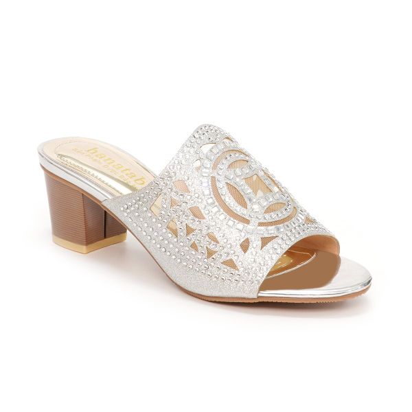 Dép nữ cao gót vân gỗ cao 5cm Hanatabi quai lưới đính đá đế TA cao cấp bigsize (35-41) mã HNDE5F799