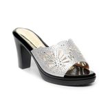 dép nữ đế PU đen siêu nhẹ cao 9cm Hanatabi quai lưới đính đá bigsize (36-40) mã HNDE9F1045