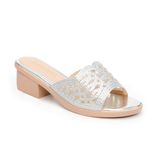 dép nữ đế PU kem siêu nhẹ cao 5cm Hanatabi quai lưới đính đá bigsize (35-42) mã HNDE5F914
