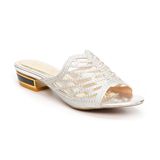 Dép nữ cao gót viền đồng 3cm Hanatabi quai lưới đính đá đế TA cao cấp bigsize (35-41) mã HNDE3F139