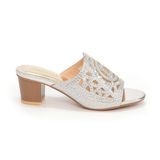 Dép nữ cao gót vân gỗ cao 5cm Hanatabi quai lưới đính đá đế TA cao cấp bigsize (35-41) mã HNDE5F799