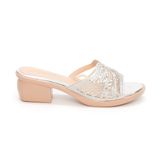 dép nữ đế PU kem siêu nhẹ cao 5cm Hanatabi quai lưới đính đá bigsize (35-42) mã HNDE5F924