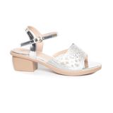 giày sandal nữ đế PU kem siêu nhẹ cao gót 5cm Hanatabi quai lưới đính đá hậu c bigisze (35-42) mã HNSDG5F1073