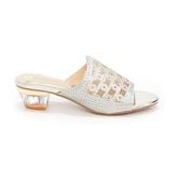 dép nữ cao gót mica 3cm Hanatabi quai lưới đính đá đế TA cao cấp bigsize (35-41) mã HNDE3F915