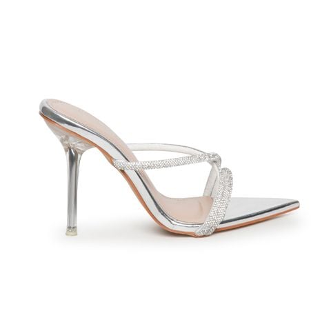 Dép nữ cao gót 9cm Hanatabi quai chéo đính đá (35-39) mã HNSDG9F1160