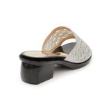 dép nữ đế PU đen siêu nhẹ cao 5cm Hanatabi quai lưới đính đá bigsize (35-42) mã HNDE5F881