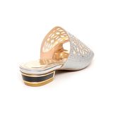 dép nữ cao gót viền đồng cao 3cm Hanatabi quai lưới đính đá đế TA cao cấp bigsize (35-41) mã HNDE3F961