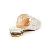 dép nữ cao gót viền đồng 3cm Hanatabi quai lưới đính đá đế TA cao cấp bigsize (35-41) mã HNDE3F951