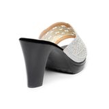 dép nữ đế PU đen siêu nhẹ cao 9cm Hanatabi quai lưới đính đá bigsize (36-40) mã HNDE9F1047