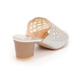 Dép nữ cao gót vân gỗ cao 5cm Hanatabi quai lưới đính đá đế TA cao cấp bigsize (35-41) mã HNDE5F818